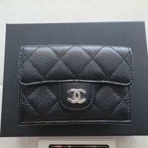 CHANEL Black Quilted Wallet